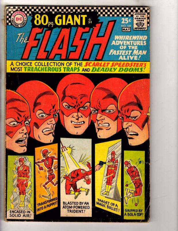 Flash # 169 G-34 FN DC Comic Book Reverse Flash Batman Superman Arrow Atom JG1