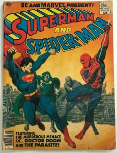 SUPERMAN & SPIDER-MAN TREASURY GD/VG 1981 DC/MARVEL BRONZE AGE COMICS