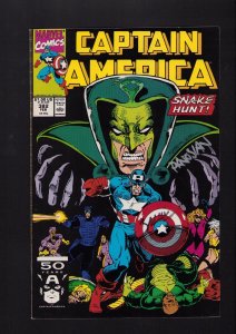 Captain America #382 - SIGNED BY DAN PANOSIAN & MARK BAGLEY! (8.0/8.5) 1991