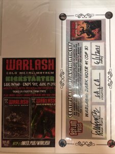 Warlash Dark Noir (2021) #1 VF+/NM Signed Frank Forte ~ Asylum Press