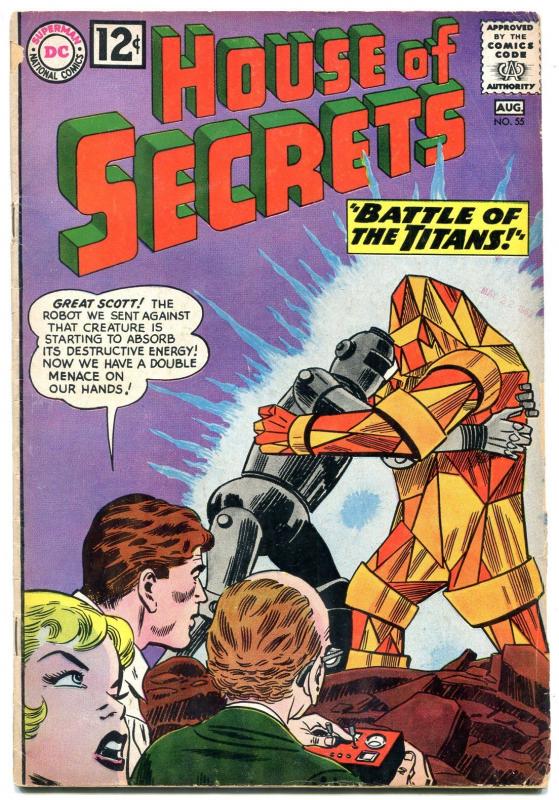 House Of Secrets 55 1962 Battle Of The Titans Vg Hipcomic