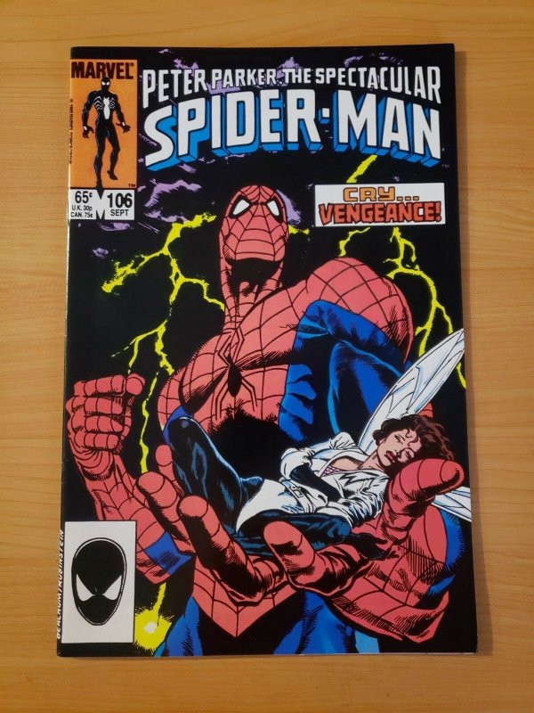 Spectacular Spider-Man #106 Direct Market Edition ~ NEAR MINT NM ~ 1985 Marvel 