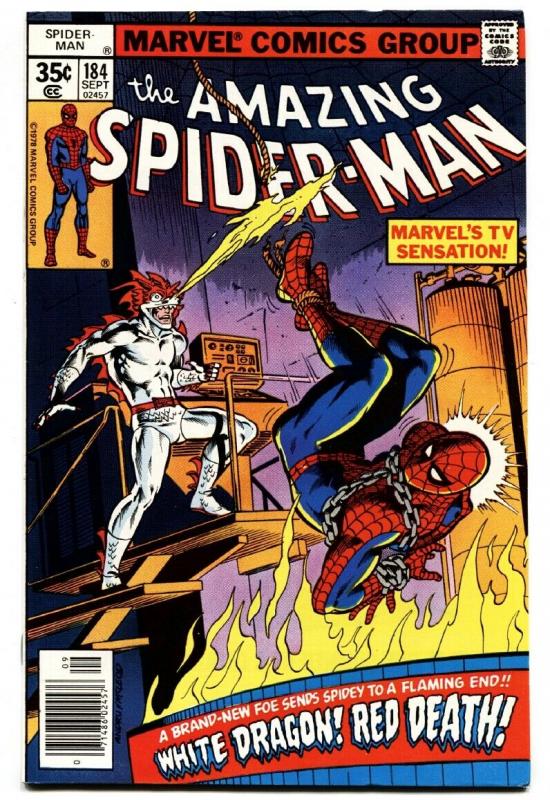 AMAZING SPIDER-MAN #184 comic book-1978-WHITE DRAGON