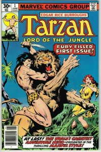 Tarzan #1 (1977) - 8.0 VF *Tarzan and the Jewels of Opar/Great Cover*