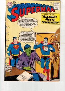 Superman #143 1961 PRICE DROP $381! VF+ Bizarro & Frankenstein! BOCA CERTIFICATE