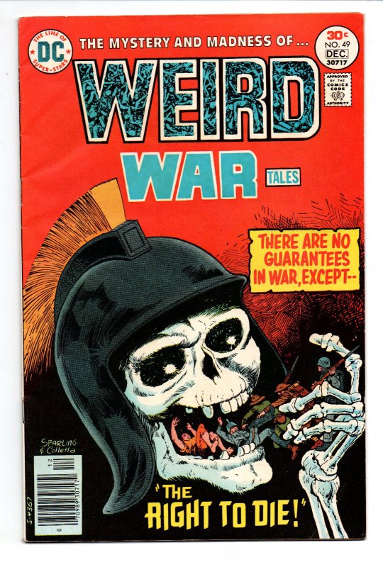 Weird War Tales #49 newsstand - Horror - 1976 - VG 