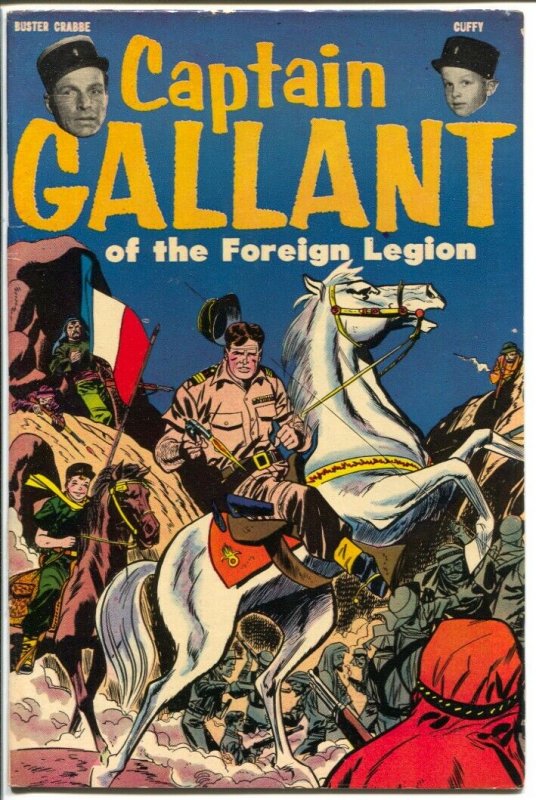 Captain Gallant #1 1955-Charlton-1st issue-Buster Crabbe TV series-VF