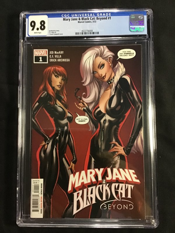 Mary Jane & Black Cat: Beyond #1, CGC 9.8