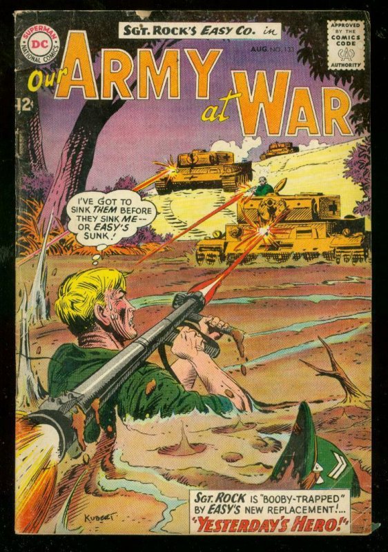 OUR ARMY AT WAR #133 1963-DC COMICS-BAZOOKA-SGT ROCK VG