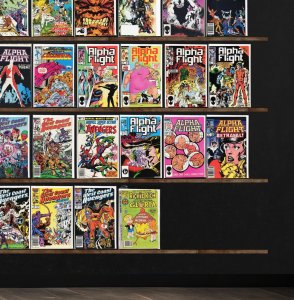 Huge Lot 150+ Comics with Alpha Flight, West Coast Avengers & More!