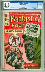 Fantastic Four #16 (1963) CGC 3.5! OW Pages!