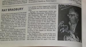 SDCC Program Guide signed by JACK KIRBY & sienkiewicz & bradbury aragones + more