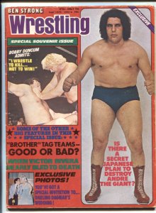 Ben Strong Wrestling September 1975 Andre The Giant Buddy Rogers