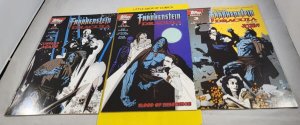 The Frankenstein Dracula War #1, #2, #3 Set 1995 Topps Comics Roy Thomas