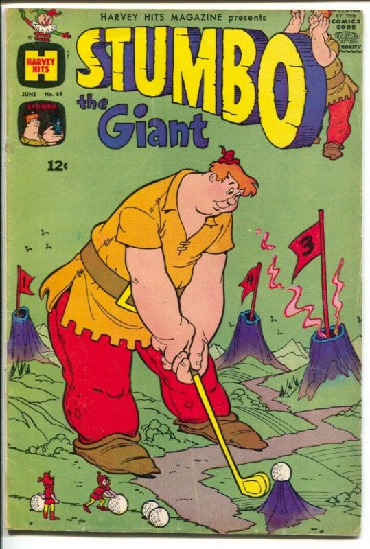 Stumbo The Giant #69 1963-Harvey-golf cover art-wacky humor-VG