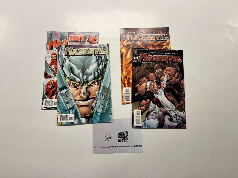 4 Majestic Wildstorm Comics Books #10 11 13 14 Abnett 29 JW13