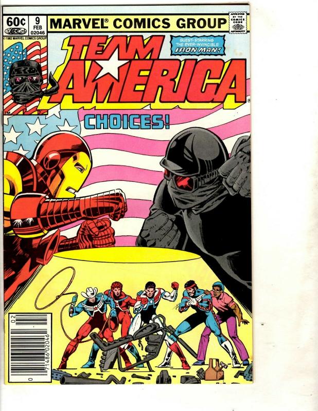 10 Team America Marvel Comics # 4 5 6 7(2) 8 9 10 11(2) WS5