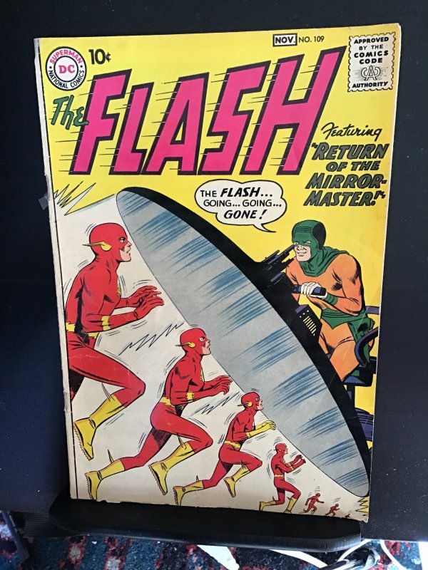 The Flash #109  (1959) Mid-grade 2nd Mirror Master 5th Flash wow! VG/FN