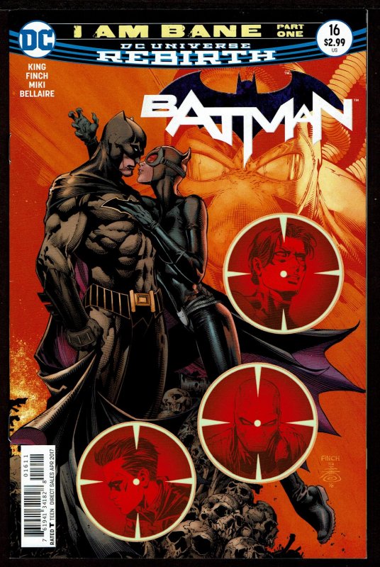 Batman #16 Rebirth (Apr 2017, DC) 0 9.2 NM-