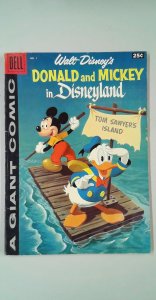 Donald and Mickey in Disneyland (1958) DELL GIANT GD