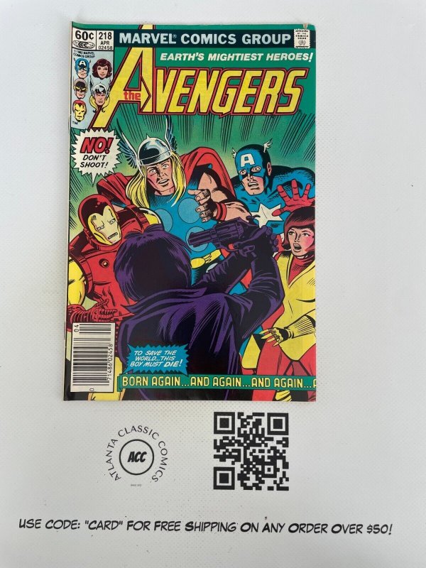 Avengers # 218 VF Marvel Comic Book Hulk Thor Iron Man X-Men Hawkeye 7 J899