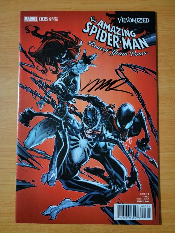 Amazing Spider-Man Renew Your Vows #4 Venomized Variant Signed Humberto Ramos NM