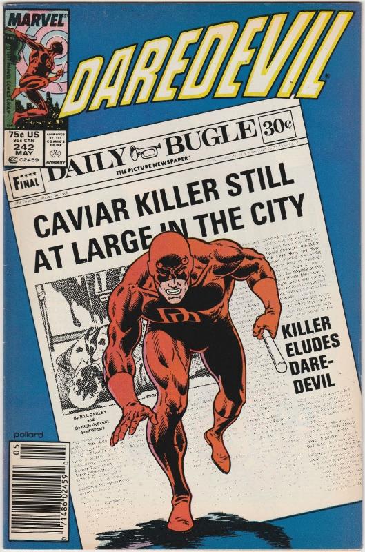 3 Daredevil Marvel Comic Books # 241 242 243 Ann Nocenti Todd McFarlane WM8