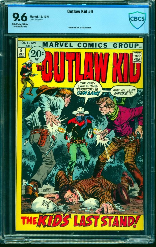 Outlaw Kid #9 CBCS NM+ 9.6 Off White to White