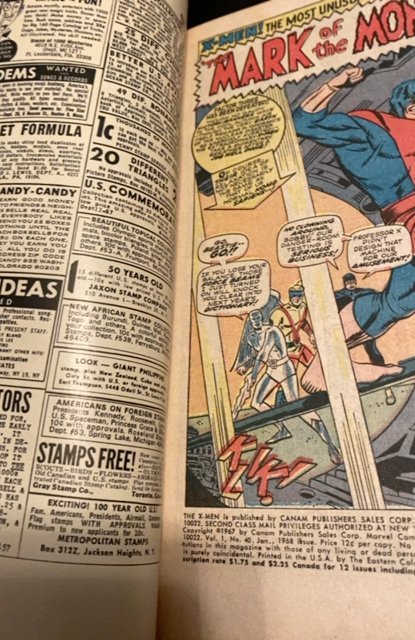 The X-Men #40 (1968)mark of the monster