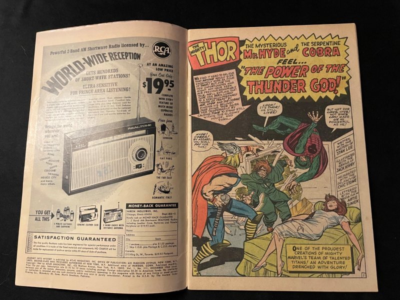 JOURNEY INTO MYSTERY #111 VG+ Condition