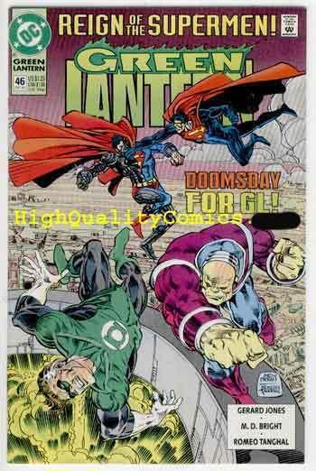 GREEN LANTERN 46, NM+, Hal Jordan, Doomsday, Superman, 1990, more GL in store