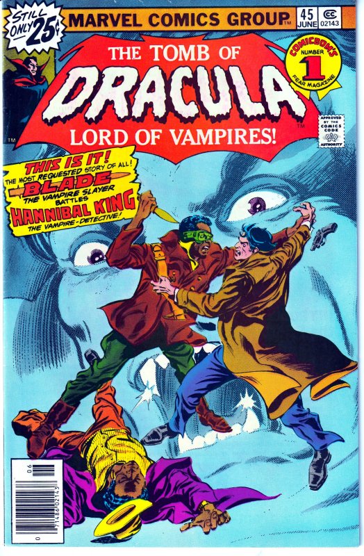 Tomb of Dracula(vol. 1) # 45   The Bride of Dracula ! Blade Vampire Hunter !