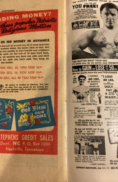 World's Finest Comics #117 (1961)superbatwan vs the creature chipping edges