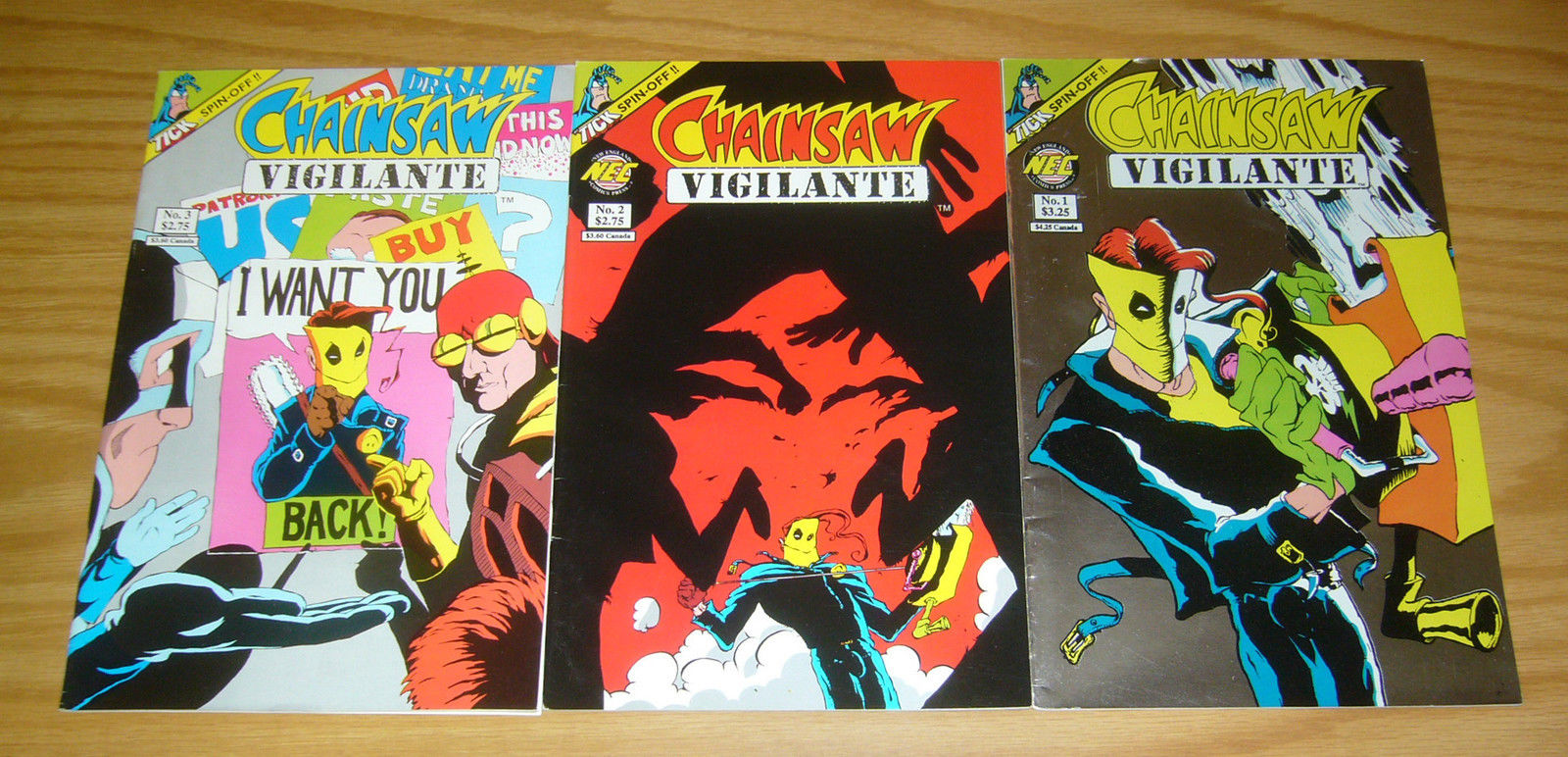 Chainsaw Vigilante 13 VF/NM complete series the tick spinoff