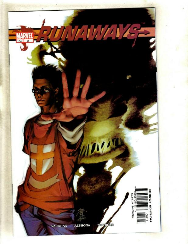 Lot Of 2 Runaways Marvel Comic Books # 2 & 3 NM 1st Prints Brian K. Vaughan SM8