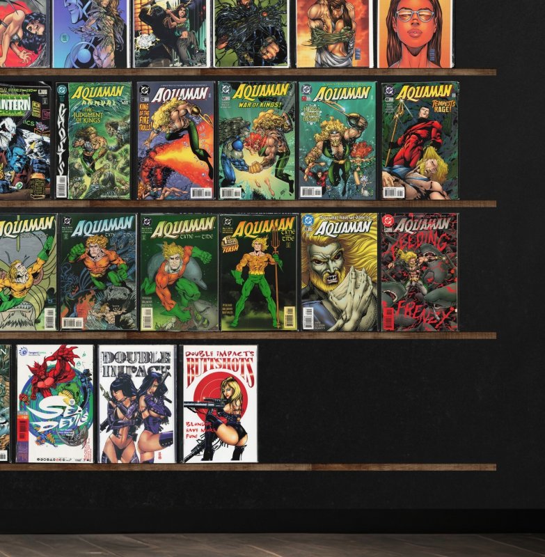 Huge Lot 140+ Comics with Aquaman, Witchblade, Iron Man, Silver Surfer & More!