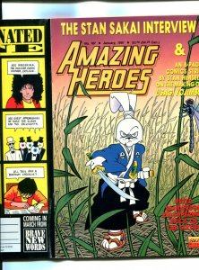 Amazing Heroes #187 - Stan Sakai Cover & Interiors / Usagi Yojimo (5.5/6.0) 1991