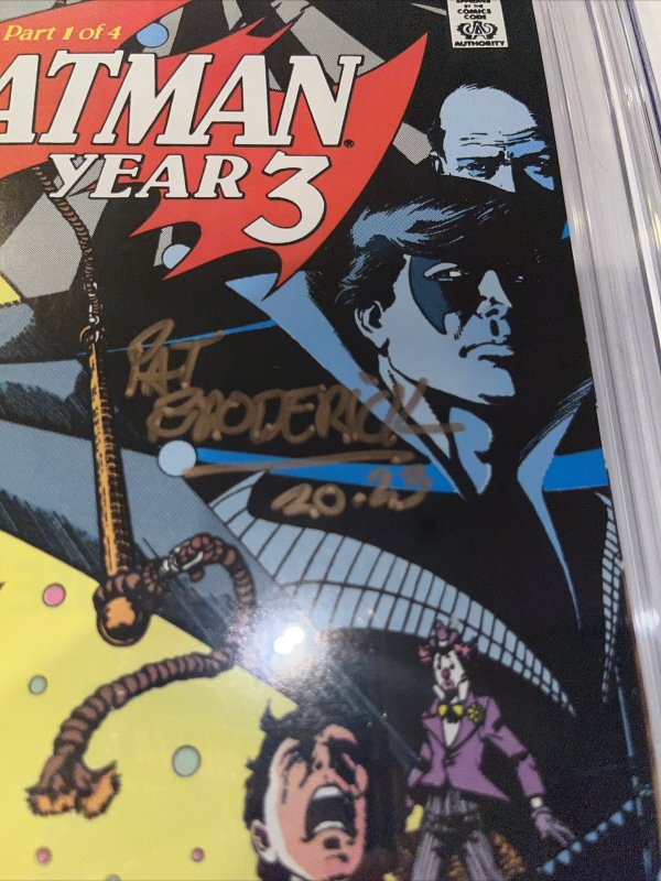 Batman (1989) # 436 (CGC 8.5 SS) Signed Pat Broderick • 1st App Tim Drake