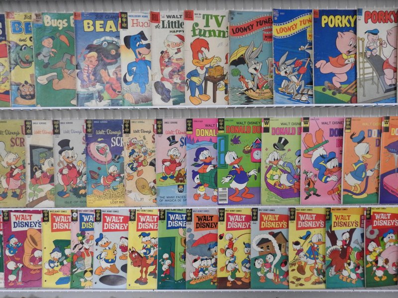 Huge Lot of 170+ Comics W/ Walt Disney Comics, Porky Pig, Looney Tunes +More!