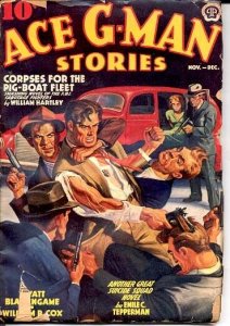 ACE G-MAN STORIES-11/1939-PISTOL WHIP VG