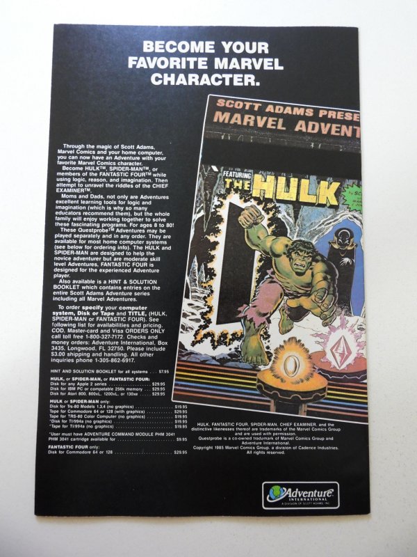 The Uncanny X-Men #205 (1986) VF Condition