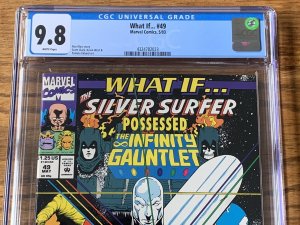 What If #49 CGC 9.8 White Pages “Silver Surfer Possessed the Infinity Gauntlet