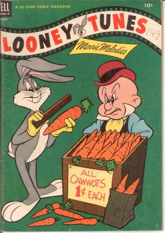 LOONEY TUNES 149 FINE  Mar. 1954 BUGS BUNNY COMICS BOOK