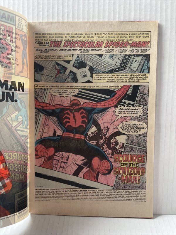 The Spectacular Spider-Man #39 - Scourge of the Schizoid Man!