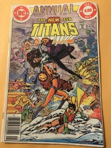 The New Teen Titans Annual #1 : DC 1982 Fn/VF; George Perez, Blackfire