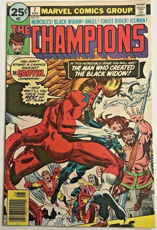 CHAMPIONS#7 FN 1976 MARVEL BRONZE AGE COMICS