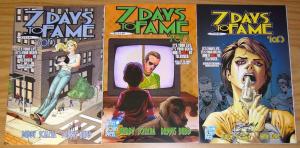 7 Days to Fame #1-3 VF/NM complete series - signed - REALITY TV SHOW ON SUICIDE 