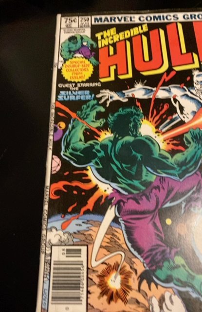 The Incredible Hulk #250 Newsstand Edition (1980)Silver Surfer