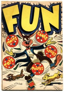 Fun #11-L.B. Cole Cover-Star pubs-Weird Golden Age funny animal