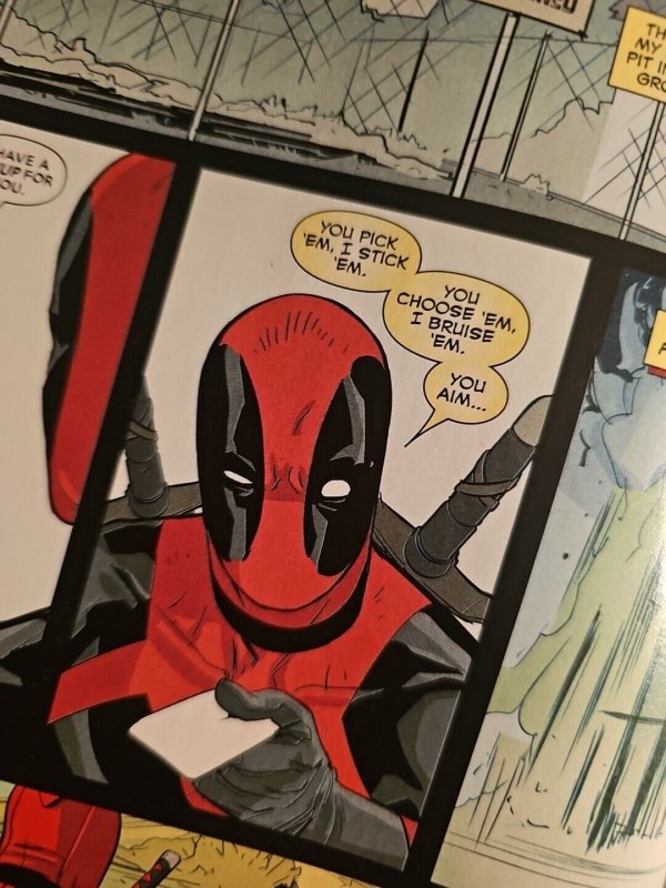 Deadpool 8 vs Sabretooth 2016 Mike Hawthorne Variant Dollar Bills NM